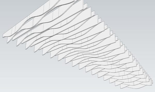 Living room with acoustic panels