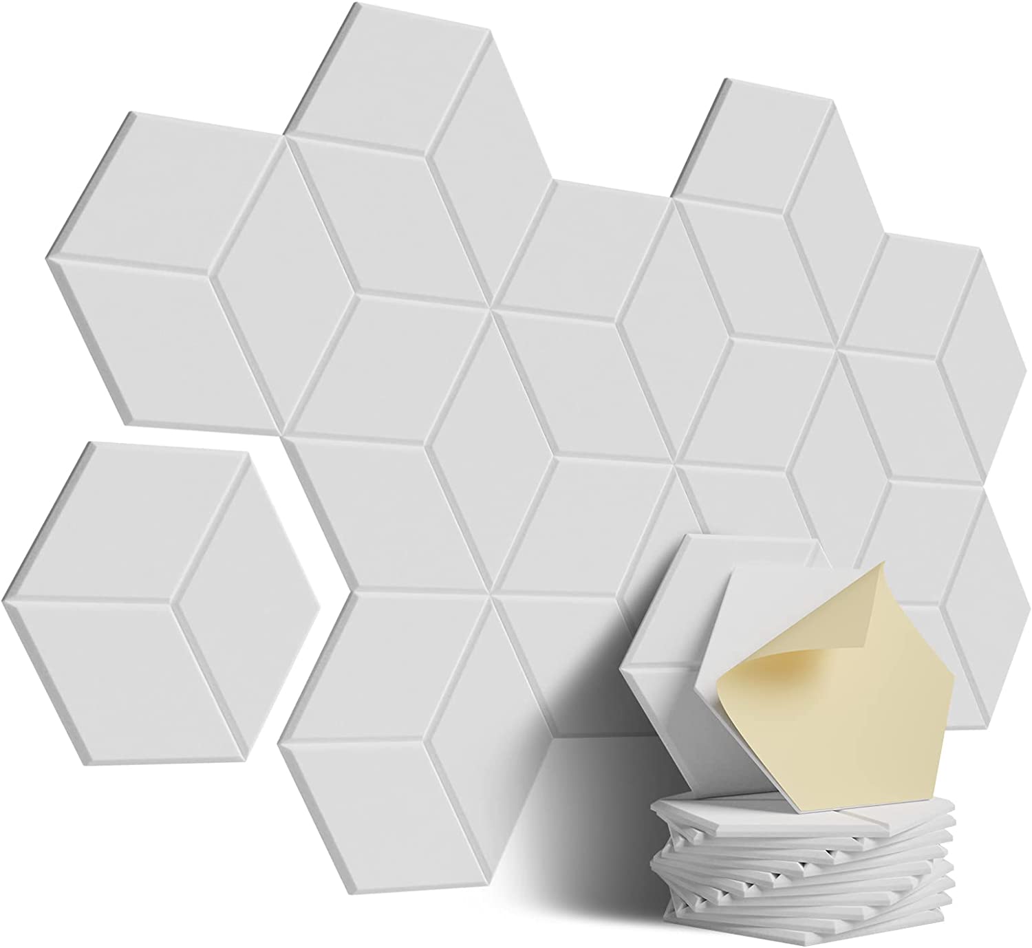 Living room with acoustic panels